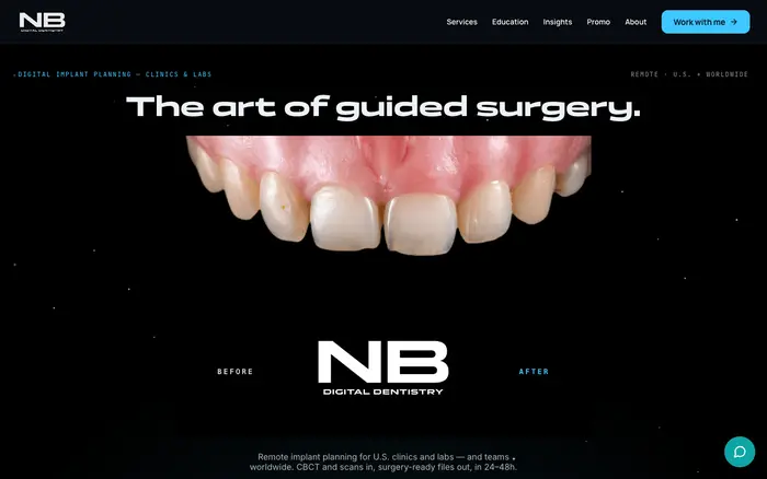 Homepage of NB Digital Dentistry